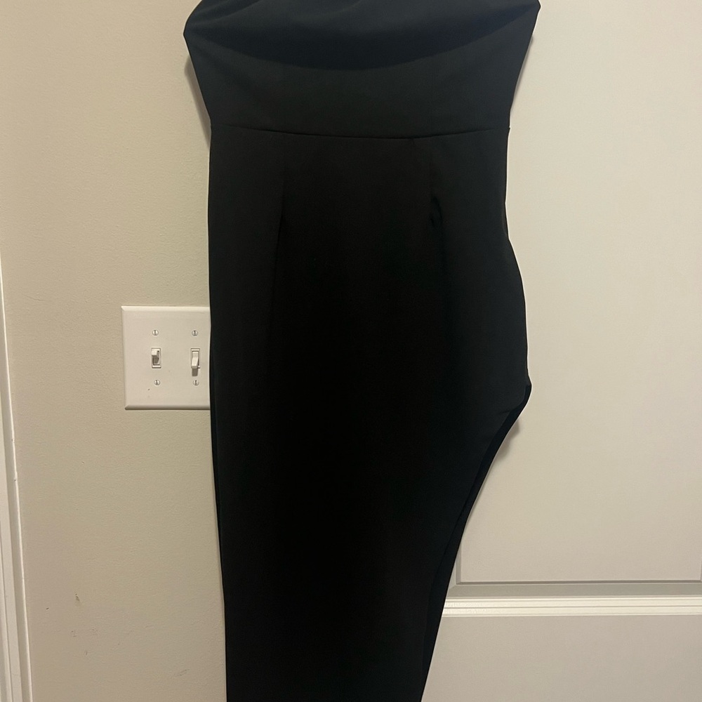 Fashion Nova Black Midi Dress